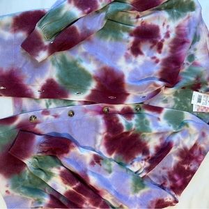 Colorful tie dye cardigan